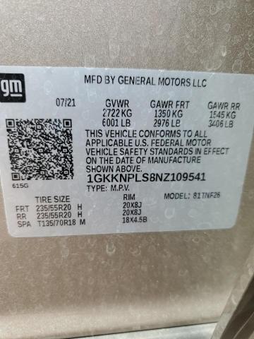 1GKKNPLS8NZ109541 GMC Acadia Denali