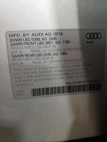 WA1CFAFP7EA093424 Audi Q5 PREMIUM