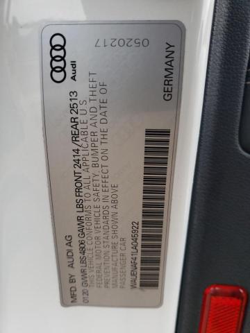 WAUENAF41LA045922 Audi A4 Premium Plus