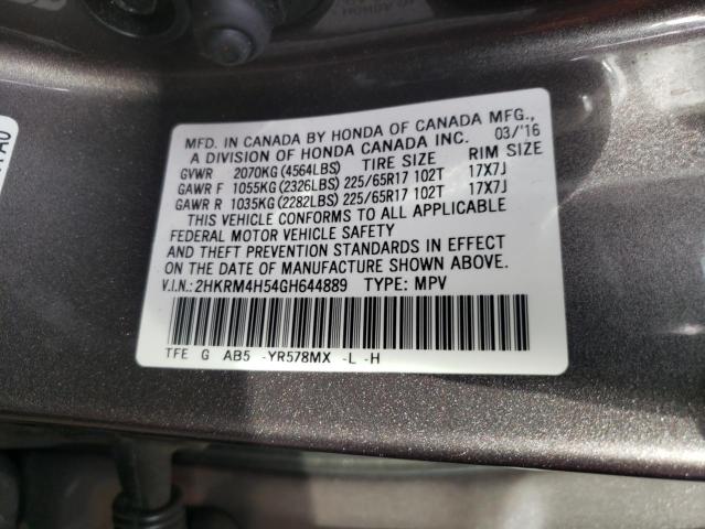 2HKRM4H54GH644889 Honda CR-V EX