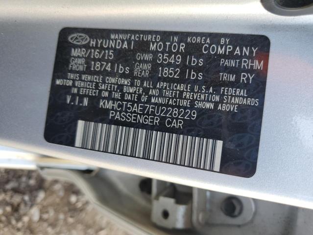 KMHCT5AE7FU228229 Hyundai ACCENT GS
