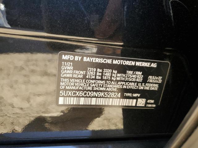 5UXCX6C09N9K52824 BMW X7 M50i