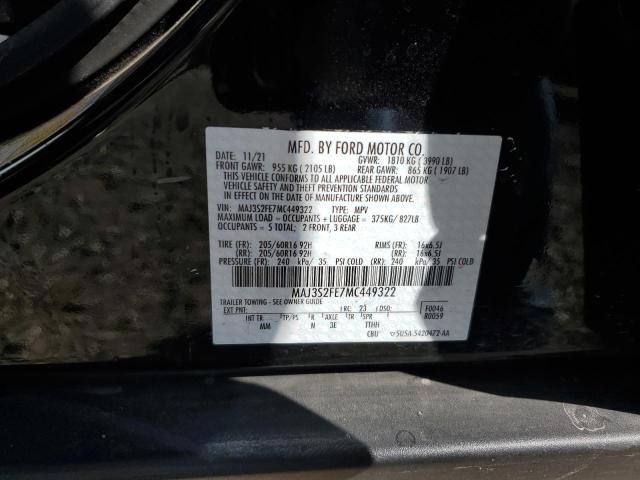 MAJ3S2FE7MC449322 Ford ECOSPORT S