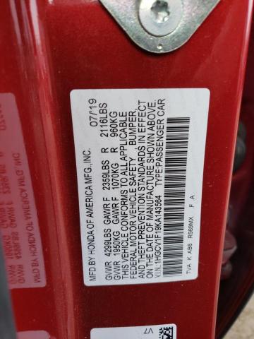 1HGCV1F19KA143564 Honda ACCORD LX