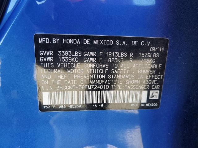 3HGGK5H58FM724810 Honda FIT LX