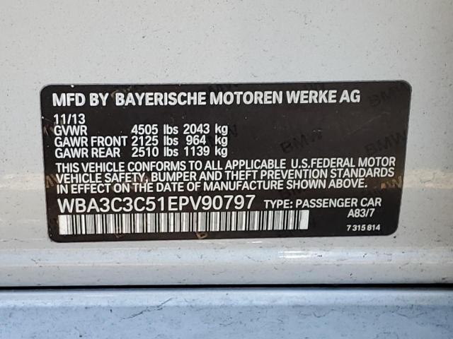 WBA3C3C51EPV90797 BMW 320 I Xdrive