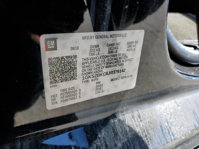 1GKS2BKC6JR379142 GMC YUKON SLT