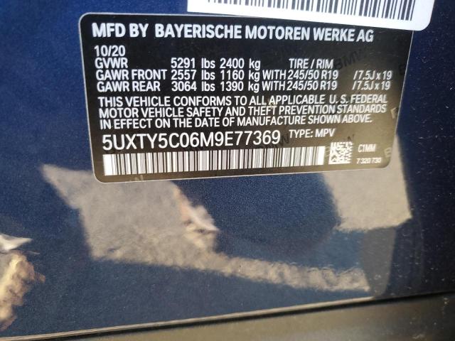 5UXTY5C06M9E77369 BMW X3 Xdrive30i