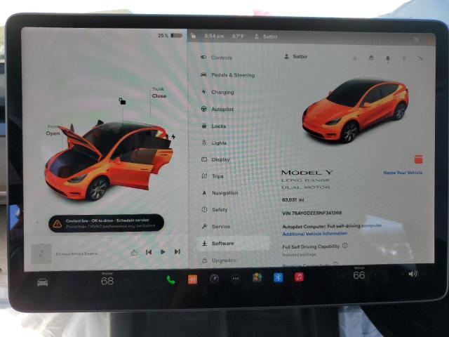 7SAYGDEE5NF341268 Tesla Model Y