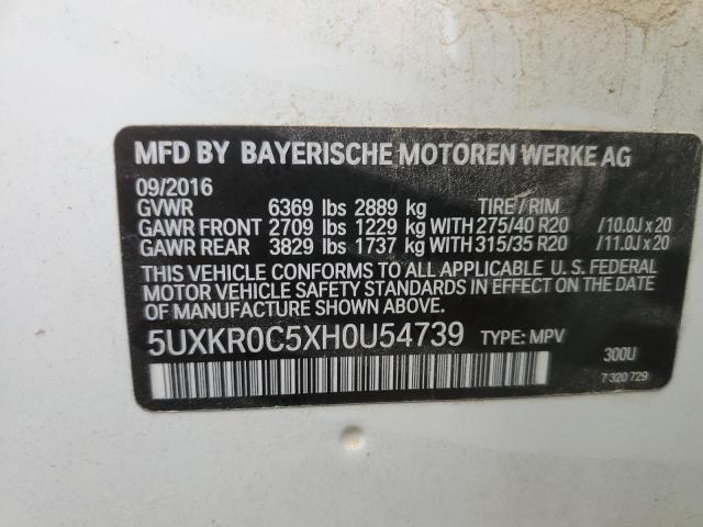 5UXKR0C5XH0U54739 BMW X5 Xdrive35i