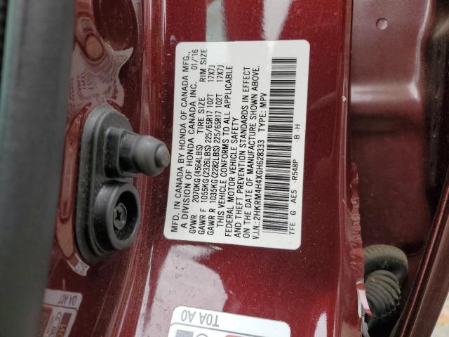 2HKRM4H4XGH628333 Honda CR-V SE