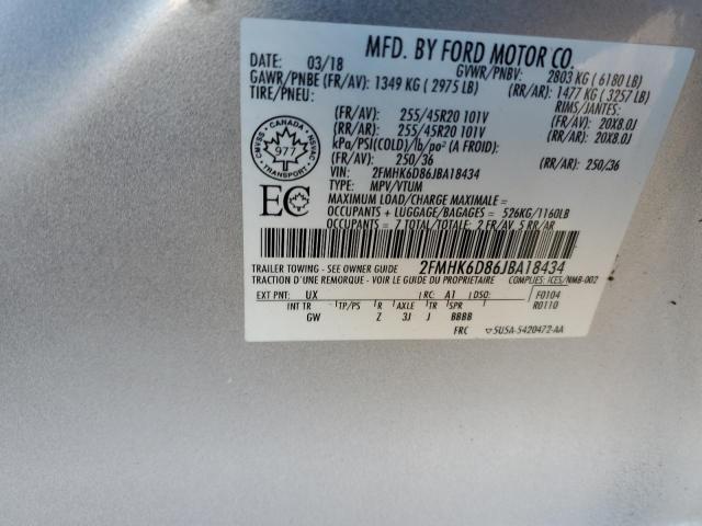 2FMHK6D86JBA18434 Ford Flex Limited