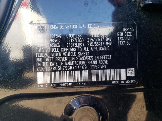 3CZRU5H79GM714169 Honda Hr-v Exl