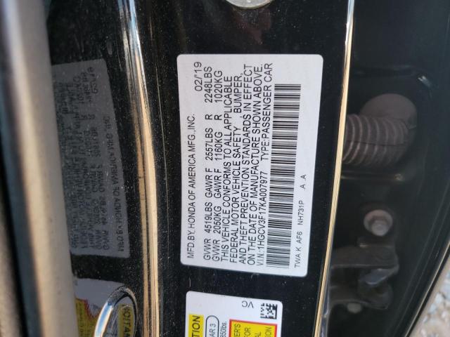 1HGCV3F17KA007977 Honda ACCORD HYBRID