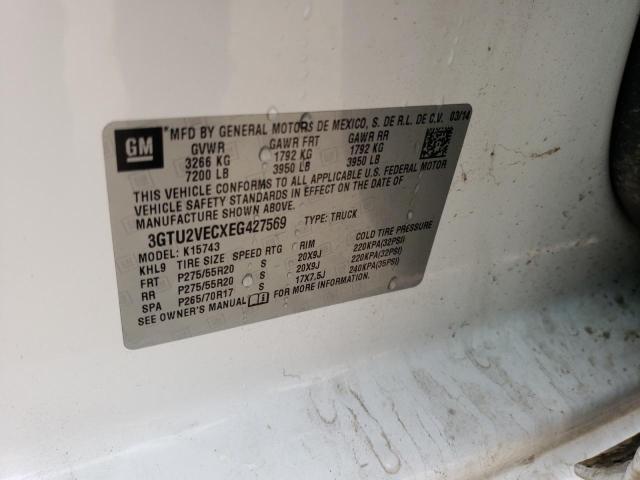 3GTU2VECXEG427569 GMC Sierra K1500 Slt