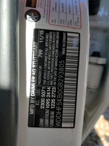WDDHF5KB0GB293805 Mercedes-Benz E 350