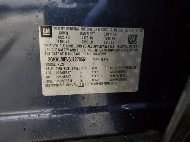 3GKALMEV6JL278661 GMC Terrain Sle