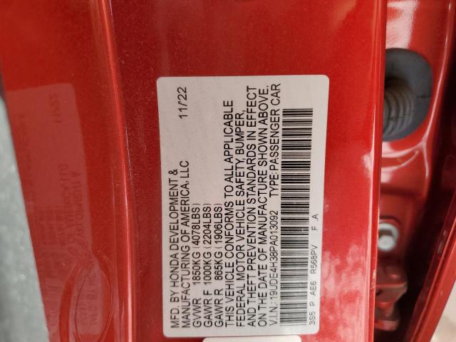 19UDE4H38PA013092 Acura Integra A-spec