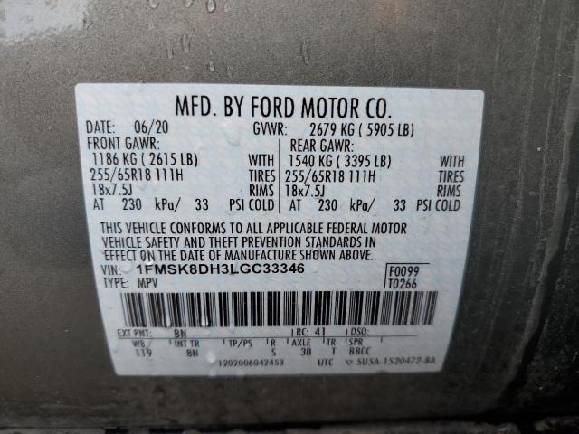 1FMSK8DH3LGC33346 Ford EXPLORER XLT