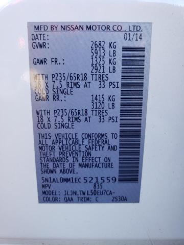 5N1AL0MM1EC521559 Infiniti QX60