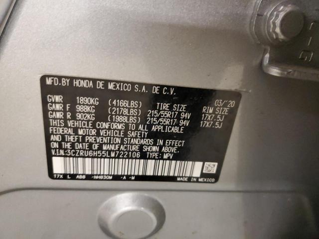3CZRU6H55LM722106 Honda HR-V EX