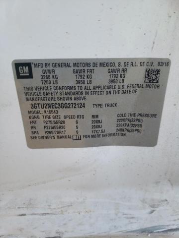 3GTU2NEC3GG272124 GMC Sierra K1500 Slt