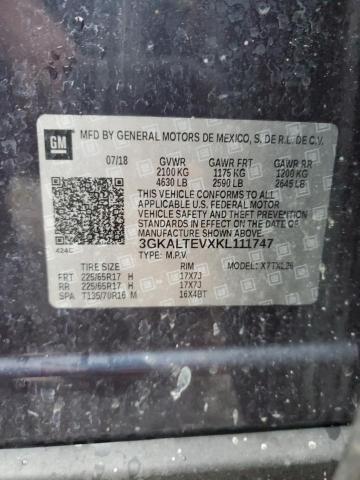 3GKALTEVXKL111747 GMC Terrain Sle