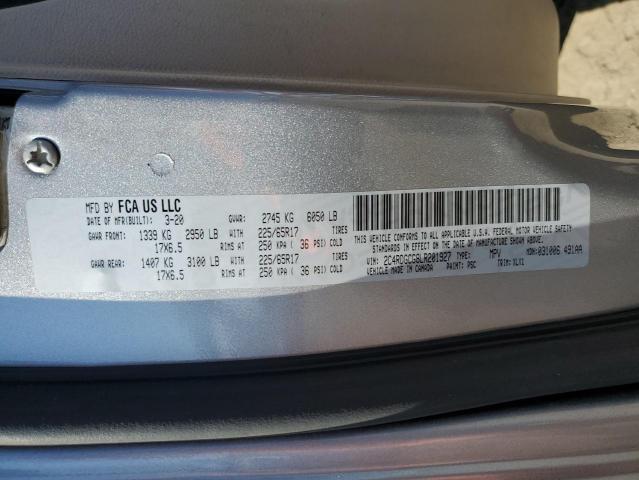 2C4RDGCG8LR201927 Dodge Grand Caravan Sxt