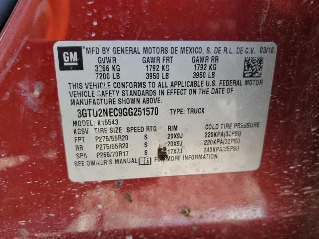 3GTU2NEC9GG251570 GMC Sierra K1500 Slt