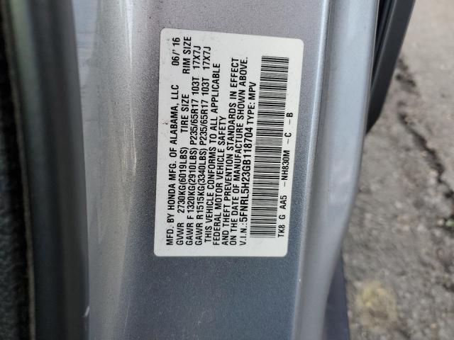 5FNRL5H23GB118704 Honda ODYSSEY LX