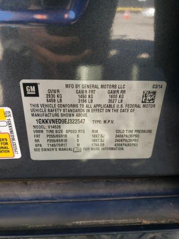 1GKKVNED9EJ322547 GMC ACADIA SLE
