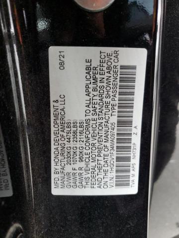 1HGCV1F34MA097405 Honda Accord Sport