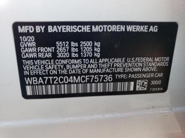 WBA7T2C04MCF75736 BMW 740 I