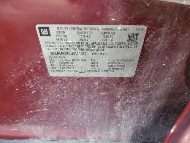 2GKALMEK5H6121854 GMC Terrain Sle