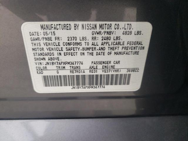 JN1BV7APXFM347774 Infiniti Q50 BASE