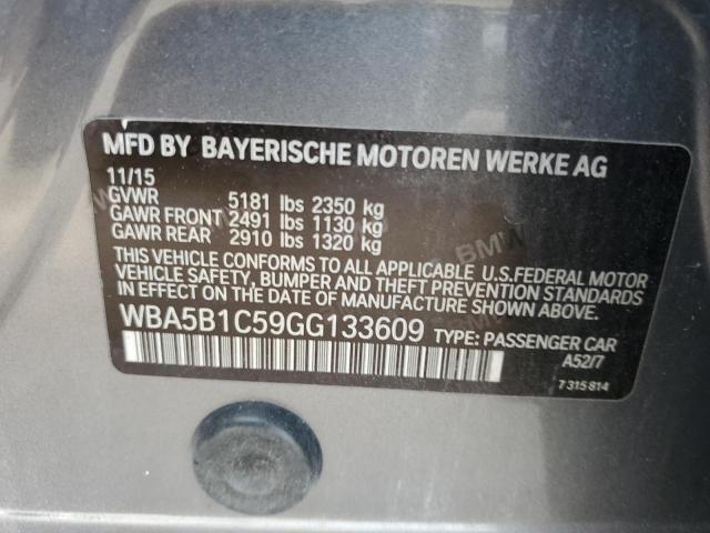 WBA5B1C59GG133609 BMW 535 I