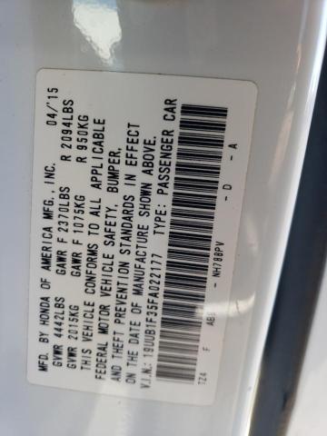 19UUB1F35FA022177 Acura TLX