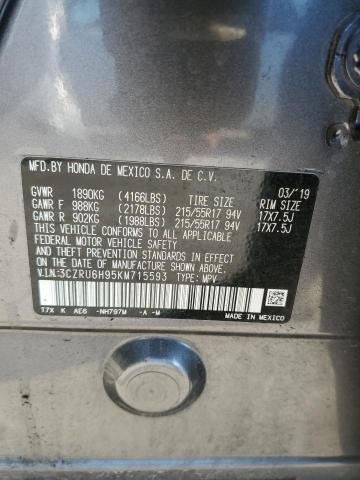 3CZRU6H95KM715593 Honda Hr-v Touring