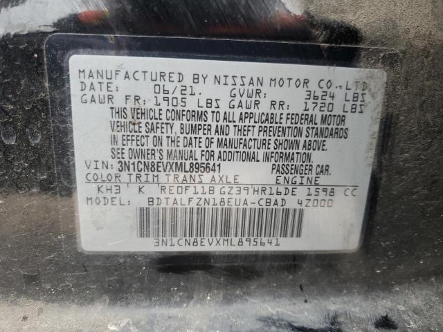 3N1CN8EVXML895641 Nissan VERSA SV