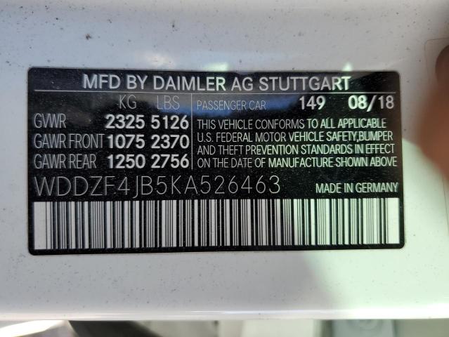 WDDZF4JB5KA526463 Mercedes-Benz E 300