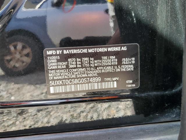 5UXKT0C58G0S74899 BMW X5 Xdr40e