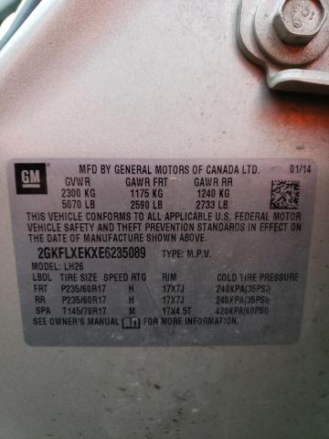 2GKFLXEKXE6235089 GMC Terrain Slt
