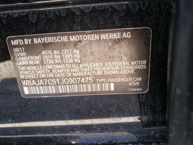 WBAJA7C51JG907475 BMW 530 XI
