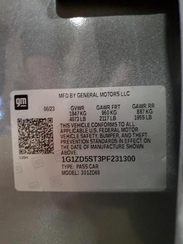 1G1ZD5ST3PF231300 Chevrolet MALIBU LT