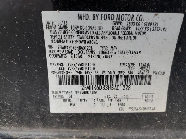 2FMHK6D83HBA01228 Ford Flex Limited