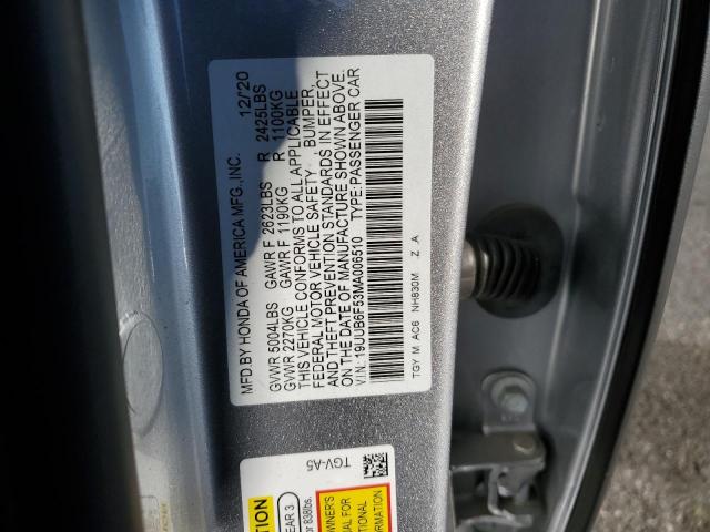 19UUB6F53MA006510 Acura Tlx Tech A