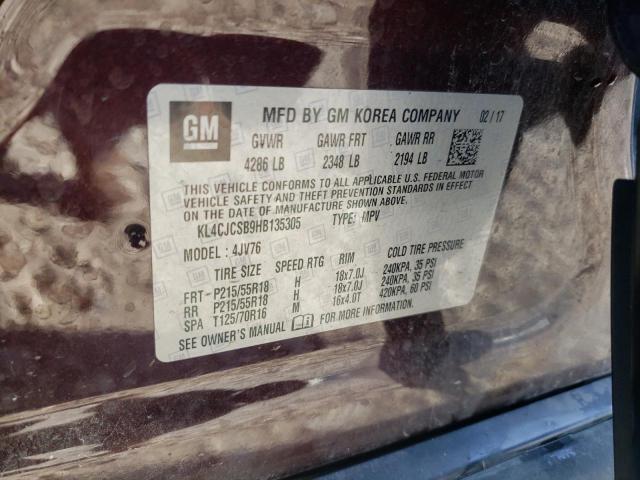 KL4CJCSB9HB135305 Buick Encore Essence
