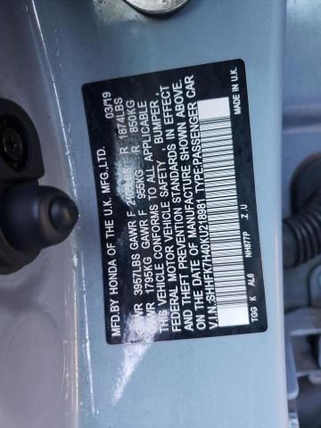 SHHFK7H40KU218981 Honda Civic Sport