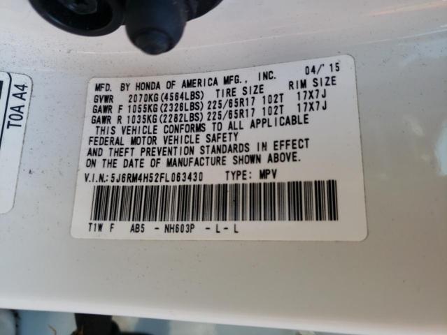 5J6RM4H52FL063430 Honda CR-V EX
