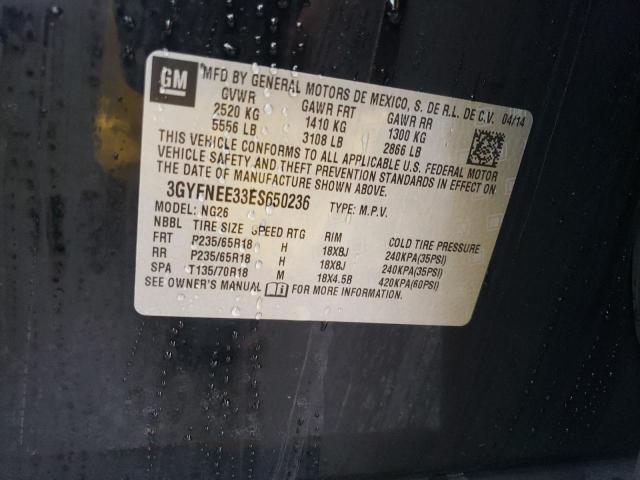 3GYFNEE33ES650236 Cadillac Srx Luxury Collection